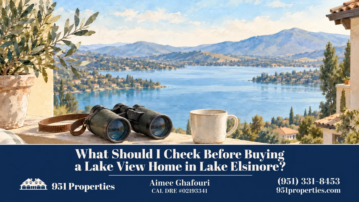 Lifestyle detail – illustration for “What Should I Check Before Buying a Lake View Home in Lake Elsinore?”