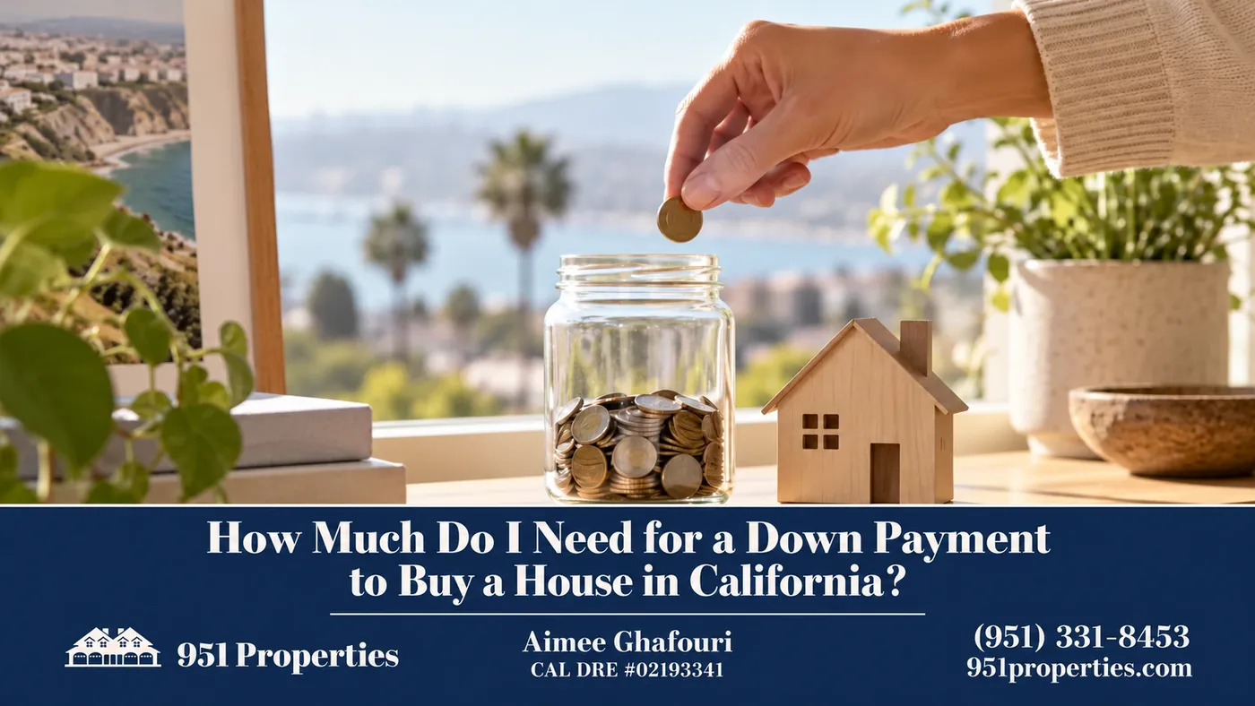 Saving toward a home – illustration for “How Much Do I Need for a Down Payment to Buy a House in California?”