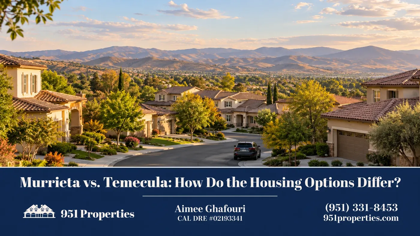 Valley neighborhood – illustration for “Murrieta vs. Temecula: How Do the Housing Options Differ?”