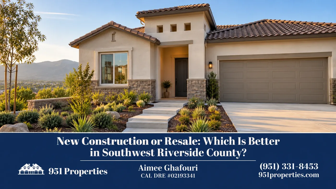 A newly finished home – illustration for “New Construction or Resale: Which Is Better in Southwest Riverside County?”