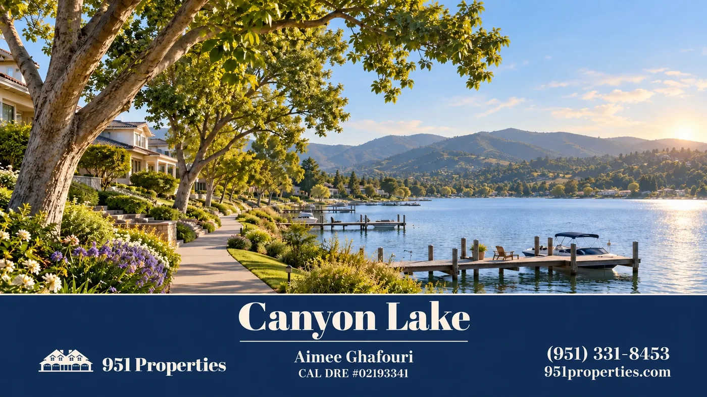 Canyon Lake real estate – neighborhood lifestyle illustration | 951 Properties