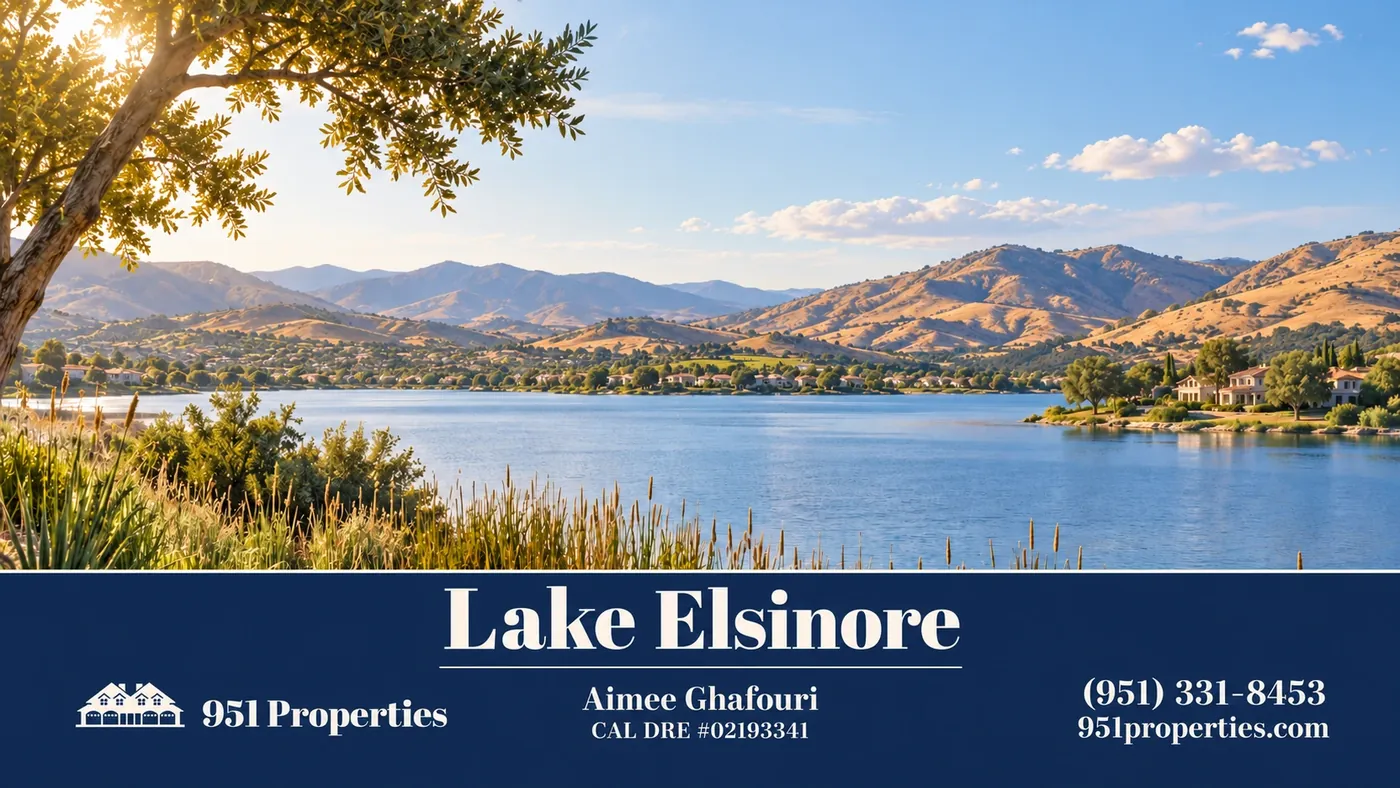 Lake Elsinore real estate – landscape illustration | 951 Properties