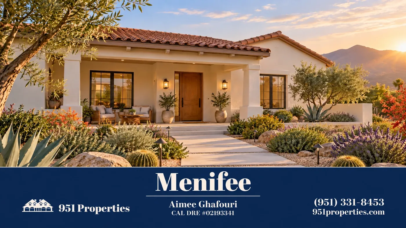 Menifee real estate – neighborhood lifestyle illustration | 951 Properties