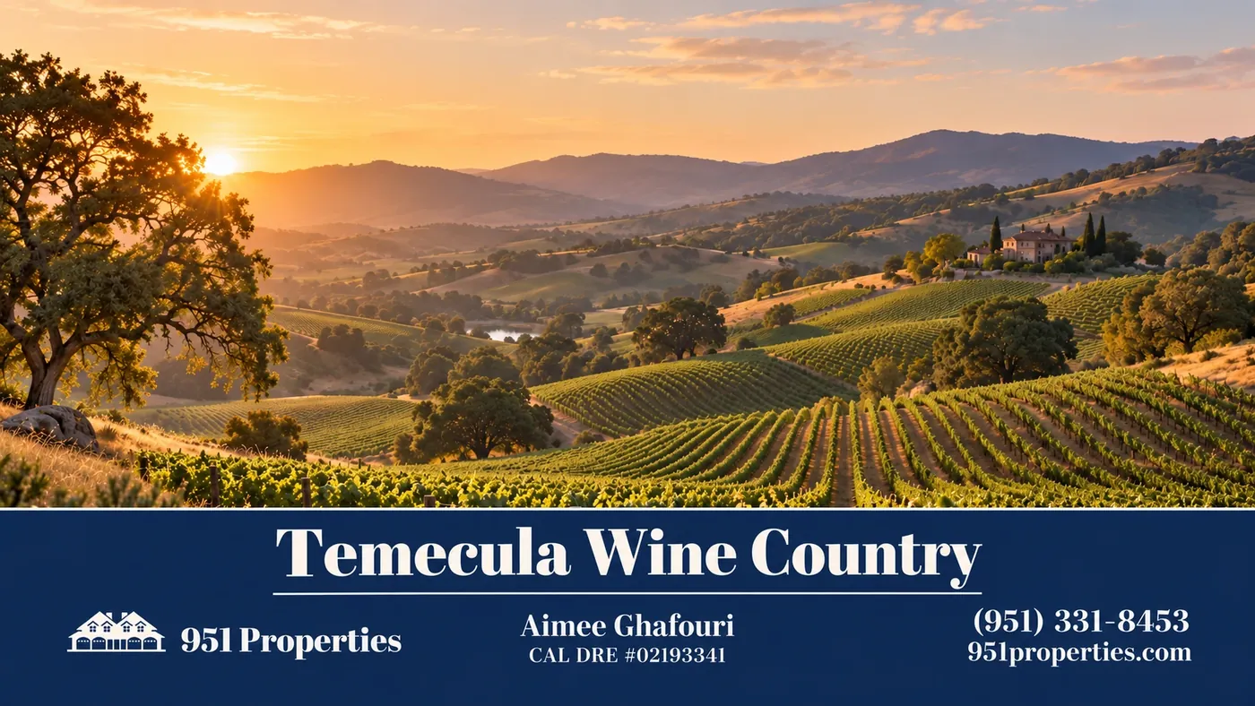 Temecula Wine Country real estate – landscape illustration | 951 Properties