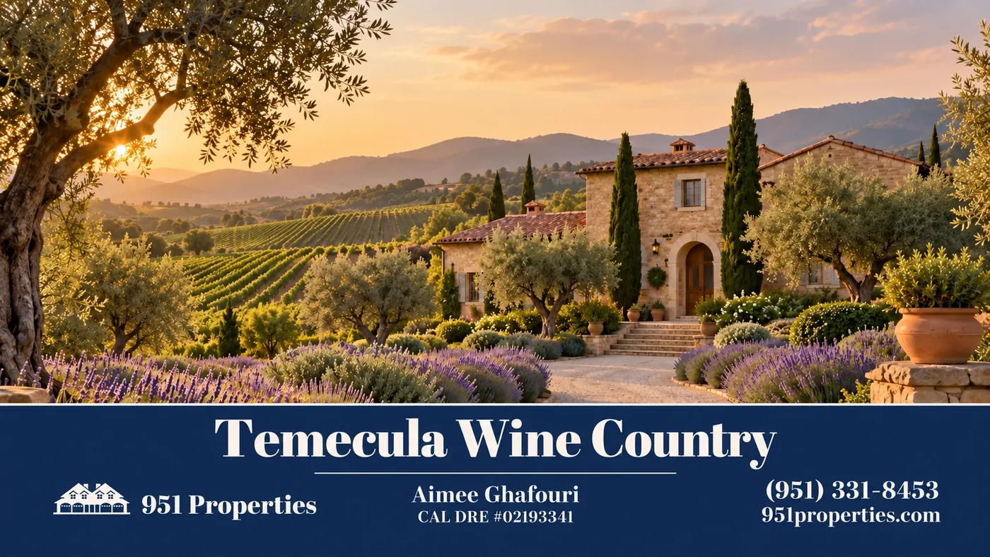 Temecula Wine Country real estate – neighborhood lifestyle illustration | 951 Properties