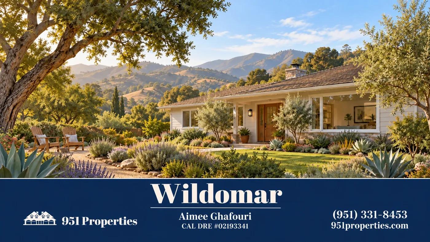 Wildomar real estate – neighborhood lifestyle illustration | 951 Properties
