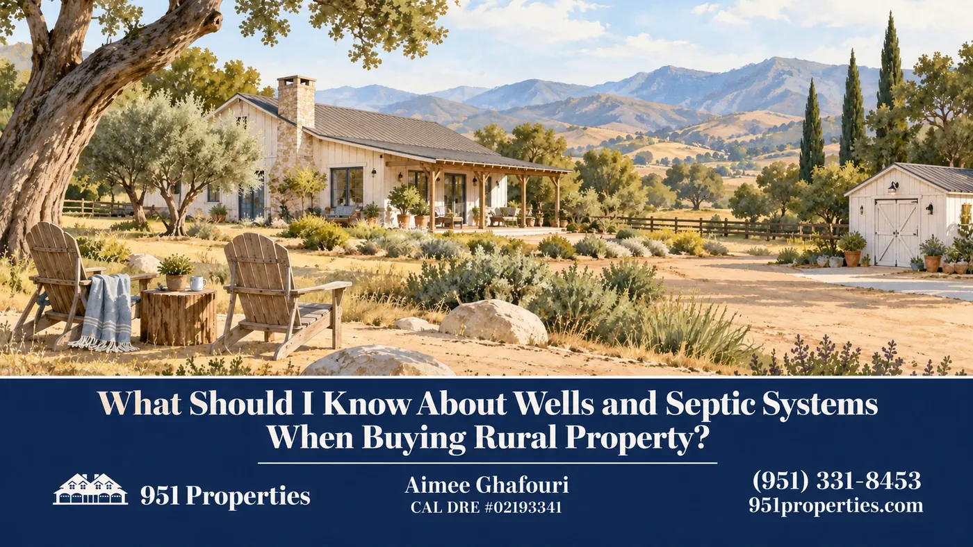 Rural due-diligence setting – illustration for “What Should I Know About Wells and Septic Systems When Buying Rural Property?”