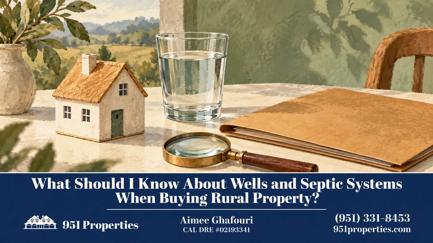 Utility questions – illustration for “What Should I Know About Wells and Septic Systems When Buying Rural Property?”