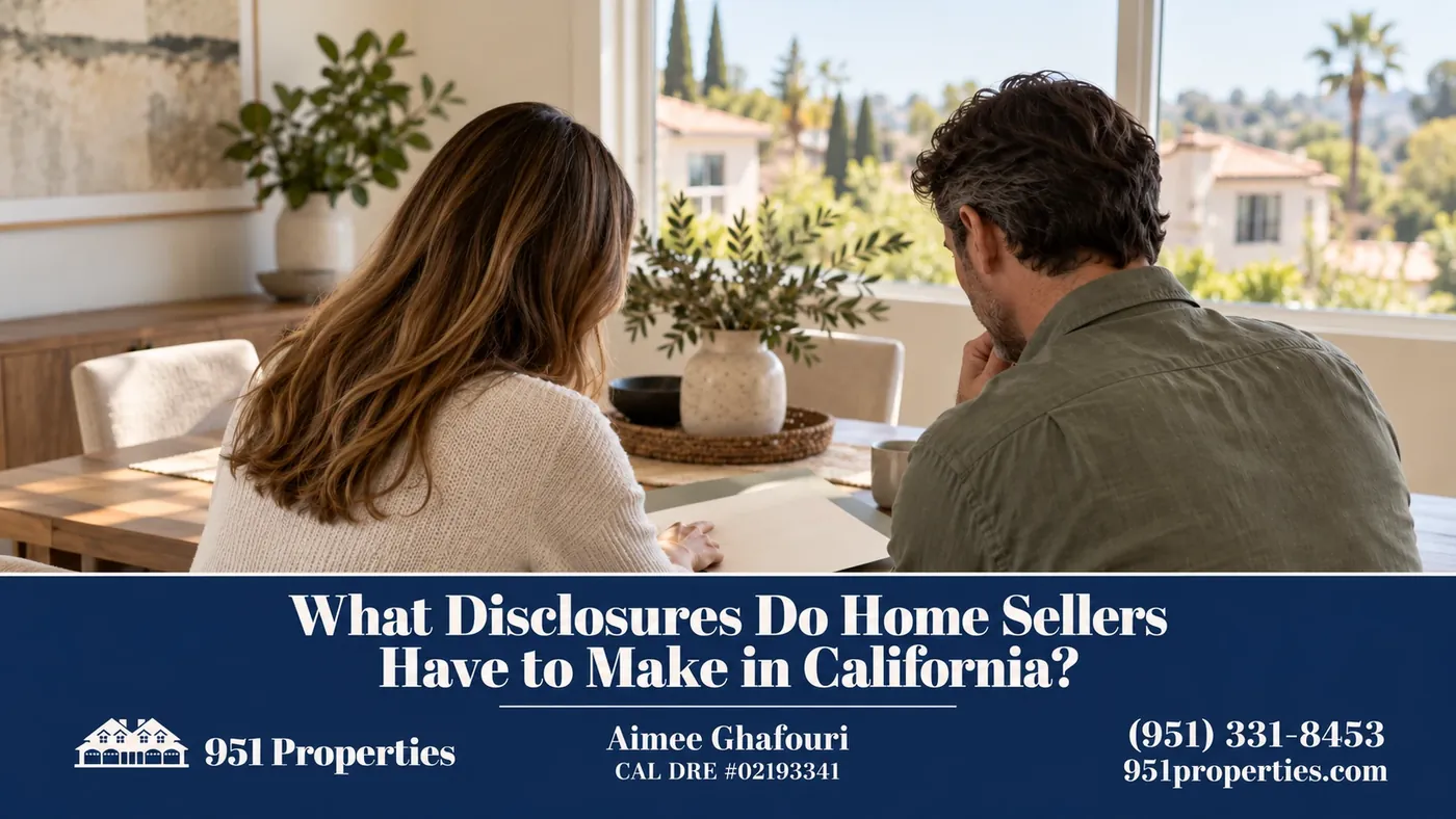 Discussing property condition – illustration for “What Disclosures Do Home Sellers Have to Make in California?”