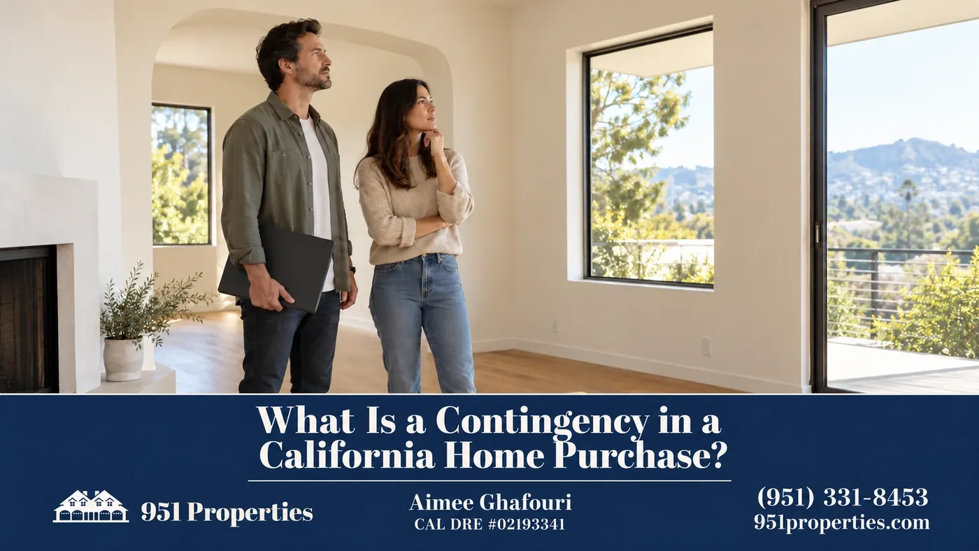 A thoughtful property walkthrough – illustration for “What Is a Contingency in a California Home Purchase?”