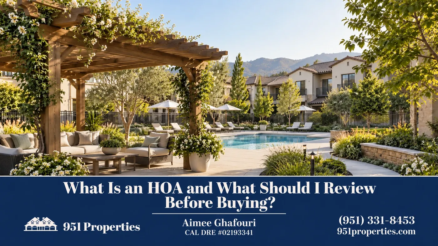 Community amenities – illustration for “What Is an HOA and What Should I Review Before Buying?”