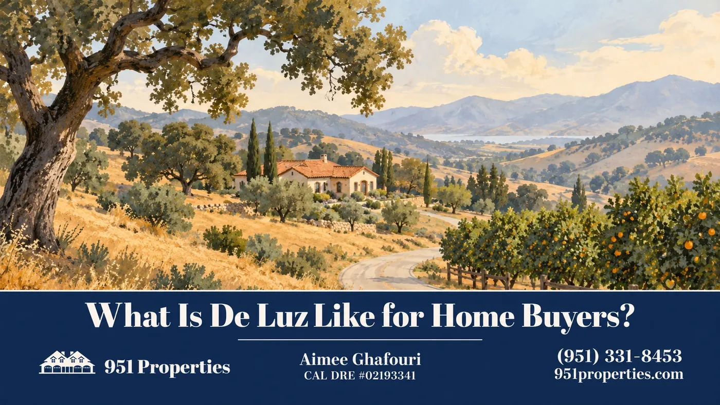 Rural hillside setting – illustration for “What Is De Luz Like for Home Buyers?”