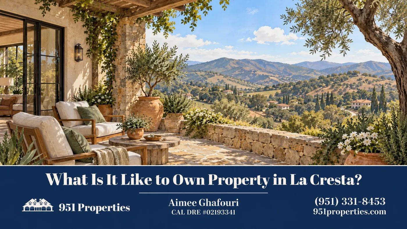 Lifestyle detail – illustration for “What Is It Like to Own Property in La Cresta?”